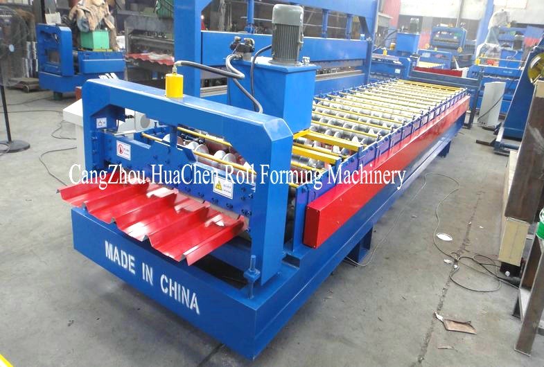 PLC Control System Roof Sheet Making Machine Corrugated Iron Rolling Machine
