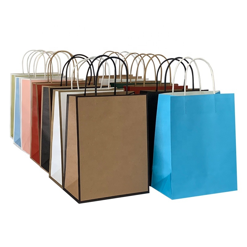 Bag Forming Machine Kraft Handbag Making Machine Automatic Glue Kraft Handbag Making Machine with High Machine Speed