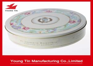 China Round Cookie Packaging Metal Gift Tins Box 0.23 MM Full Color Printed ISO 9001 wholesale