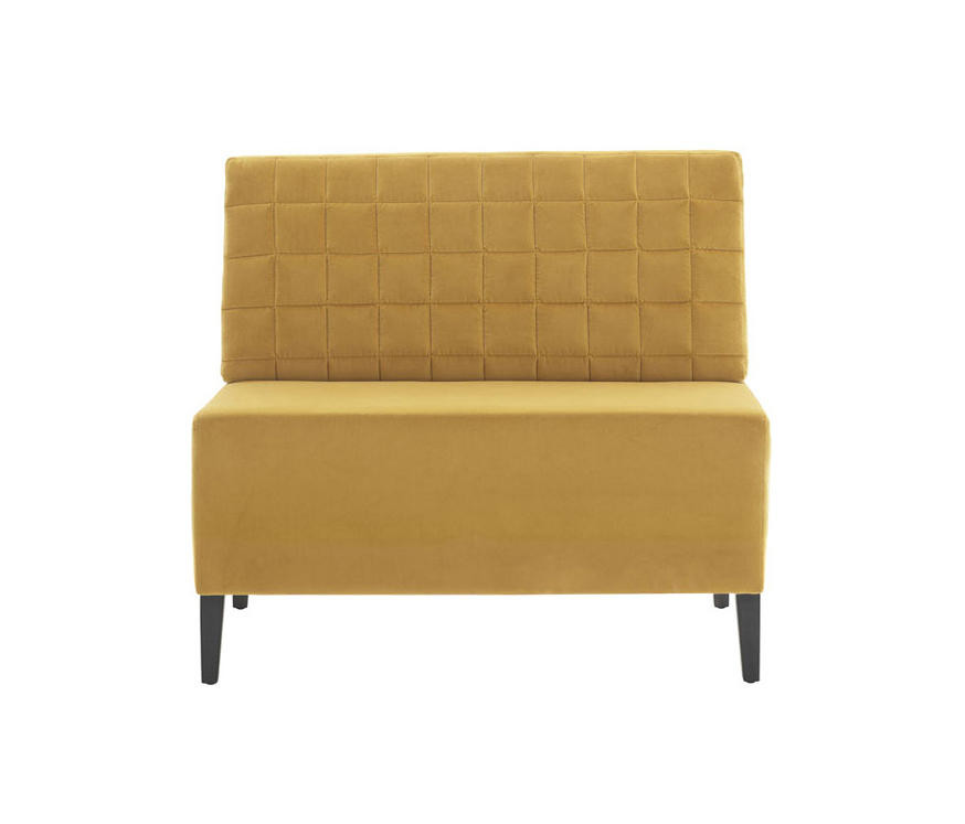 Customized Restaurant Single Card Seat High Back Fabric Hotel Coffee Shop Sofa