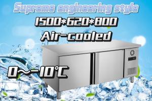 China Wear Proof Double Door Undercounter Freezer Thermal Insulation Eco Friendly wholesale