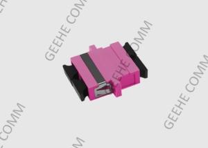 China Multimode Optical SC Adapter Duplex OM4 Fiber Optic Adapter Coupler wholesale