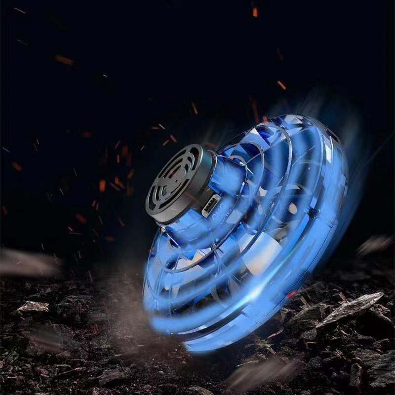 Boys' Toys Drop Resistant Rattleback Aircraft Finger Tip Gyroscopes for Intelligent UFO