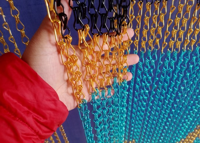Architectural Aluminium Chain Curtain For Interior And Outdoor Design