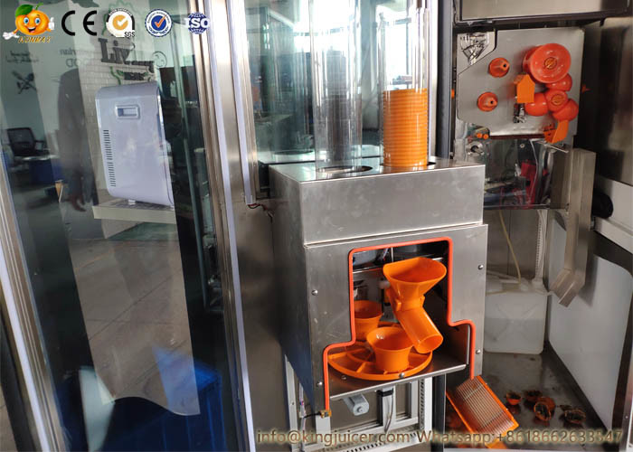 Coin Operated Automatic Fresh Juice Vending Machine For Shopping Mall