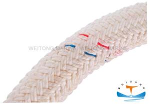 China Customized Double Braided Mooring Rope Red , Green , Yellow Color wholesale