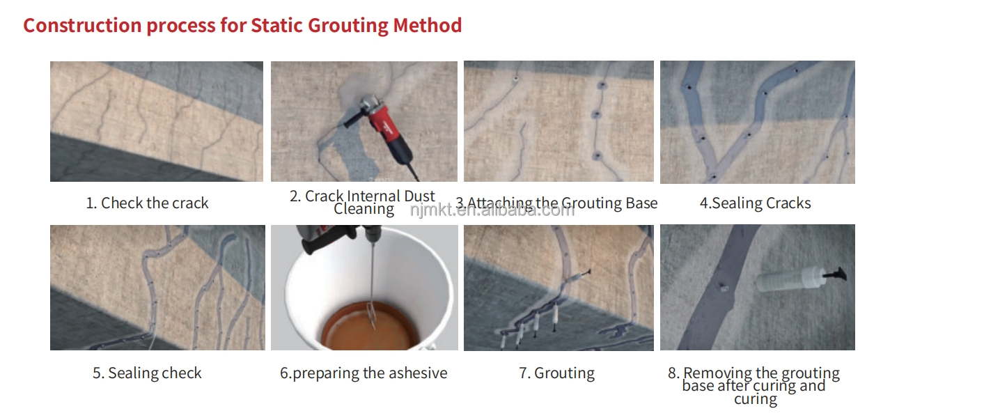 NJMKT High Bonding Power Bond Adhesive Main Raw Material Epoxy Resin For Construction