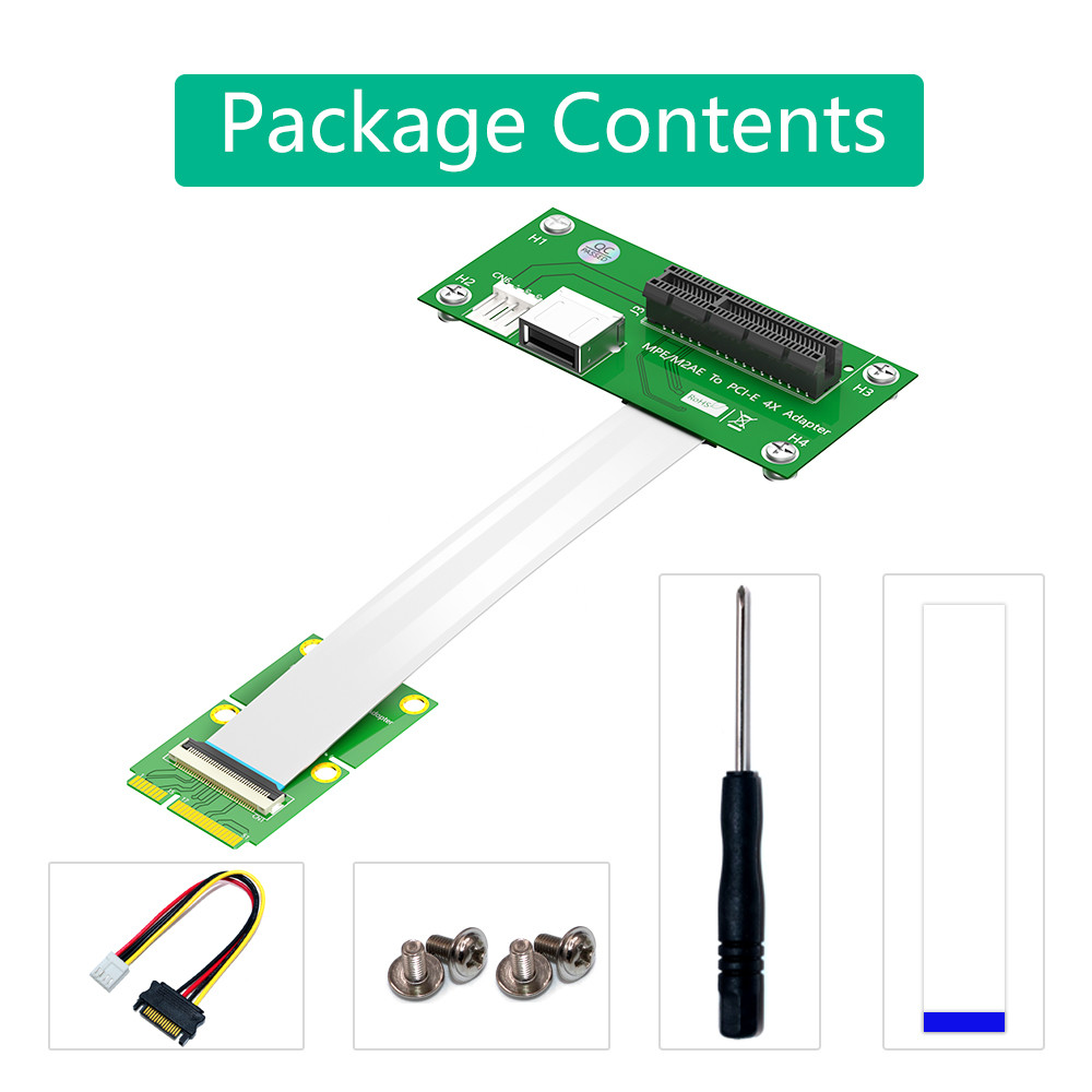 Mini PCI-E to PCI-E Express X4 USB Riser Card EMI Shielding Cover