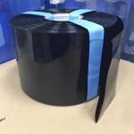 600V Plastic PVC Tube 300mm Black Heat Shrink Battery Wrap