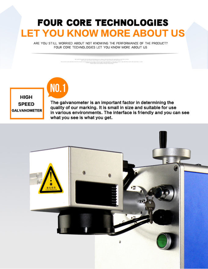 20W desktop mini fiber laser marking machine for bearing,metal parts,jewelry,plastic,bird