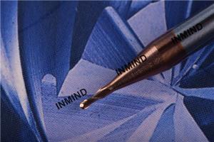 China Carbide Ball Nose End Mill , 2 Flute , Ultra Fine Grain Size , TiSiN Coating R0.5 1mm wholesale