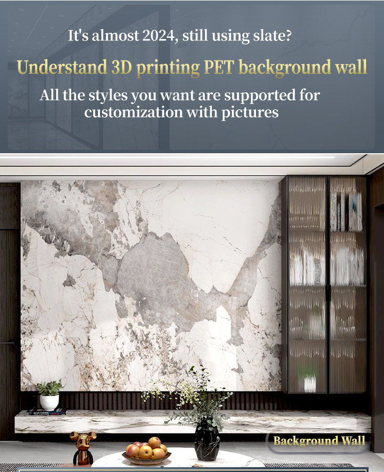 1220*2440mm Marble Wall Paneling Waterproof Marble Bamboo Charcoal Wood Veneer