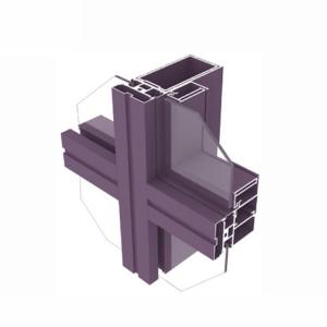 China 6063 Double Glazed Curtain Wall Facade Aluminum Curtain Wall Extrusions wholesale