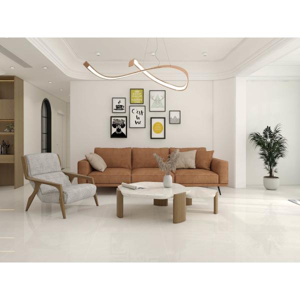 Full Polished Glazed Marble Porcelain Tiles Flooring 600x600mm