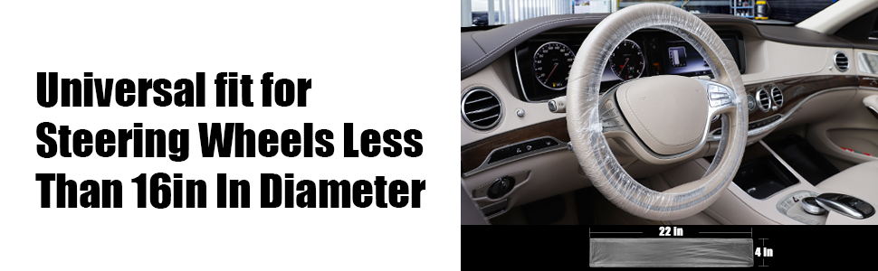 Disposable Plastic Steering Wheel Cover/White Plastic Steering-Wheel Cover Universal 4S Shop Dedicated Show