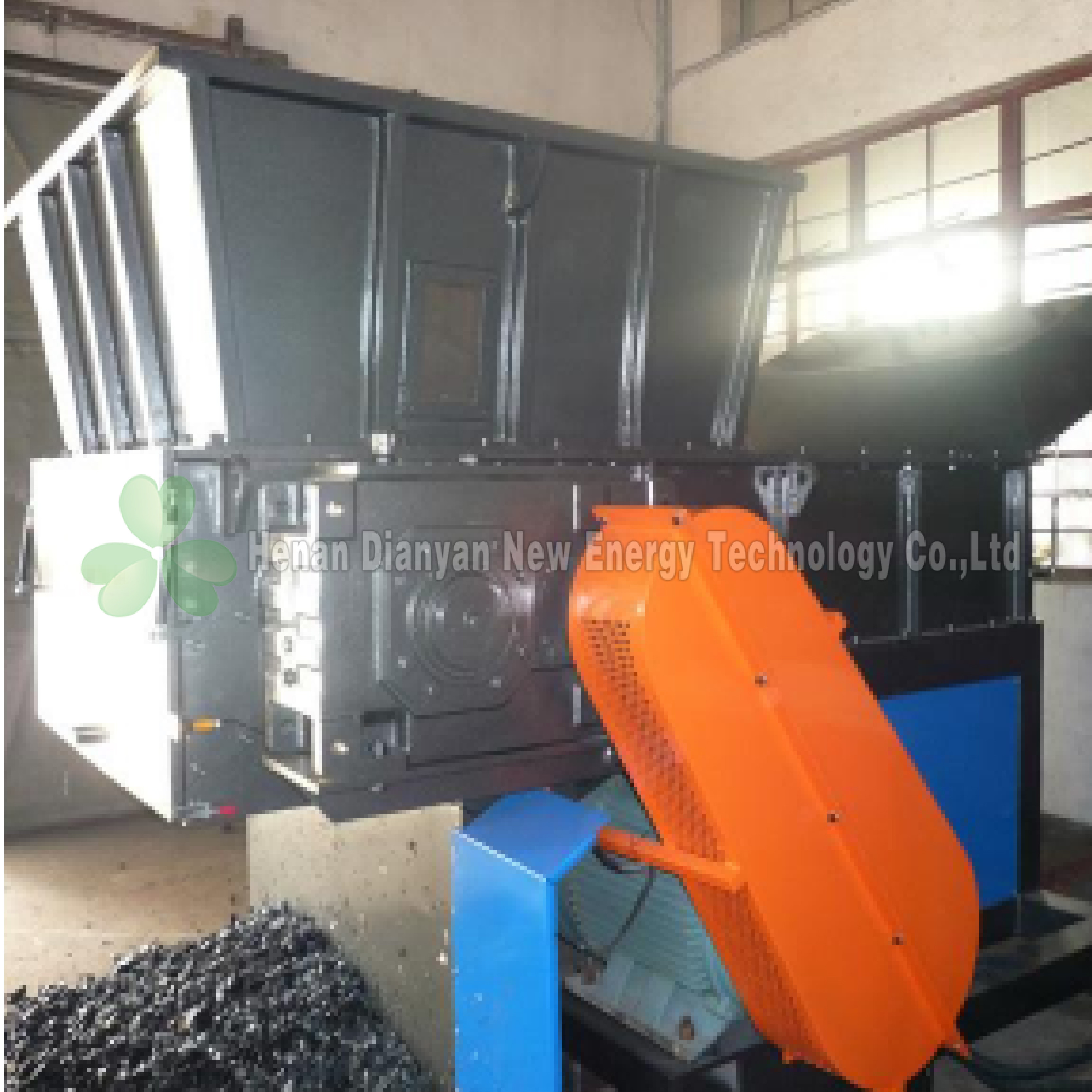 Single Shaft Wood Pallet Shredder / Recycling Shredder Machine With 1 Stator Knife