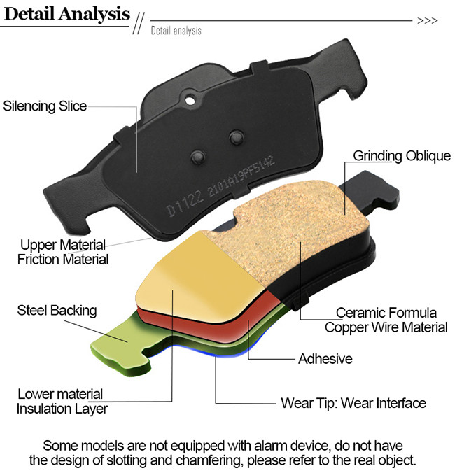 Rustproof Carbon Fiber Ceramic Brake Pads Mercedes Benz Brake Pads TUV