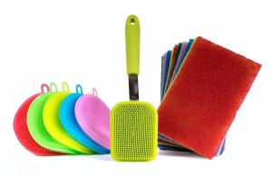 China All Purpose Silicone Kitchen Brush Towel Scrubber For Kitchen Wash Dish wholesale