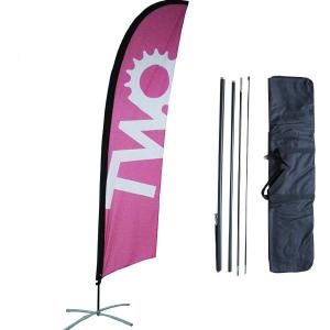 China Knitted Polyester CMYK Outdoor Banner Flags For Promotional Business Advertising wholesale