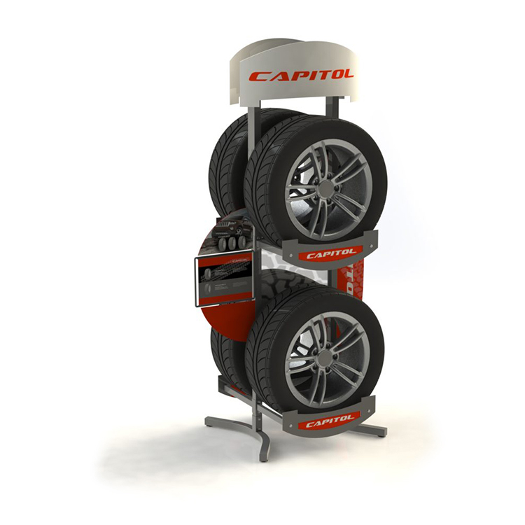 Repair Shop Metal Display Holder Auto Parts Display Rack