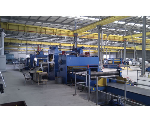 Adjustable Cut To Length Line 1800mm , Sheet Metal Slitting Machine