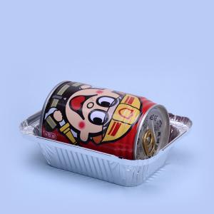 China Food-Grade Aluminum Foil Lunch Box 201x142x30mm Microwave Safe wholesale