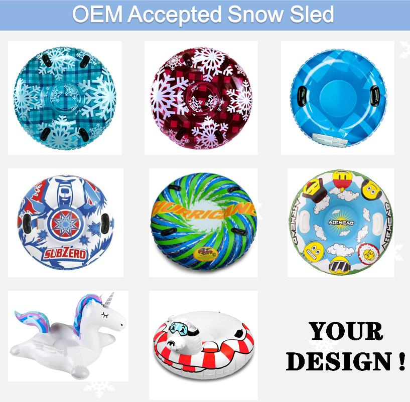 LC Children Outdoor Winter Fun Dinosaur T-rex Sled Foldable Snow Adult Portable Snow Sled Pvc Snow Tube
