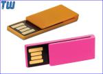 Slim Mini Plastic Noble Paper Clip Usb Flash Drives Delicate Design for Gifts