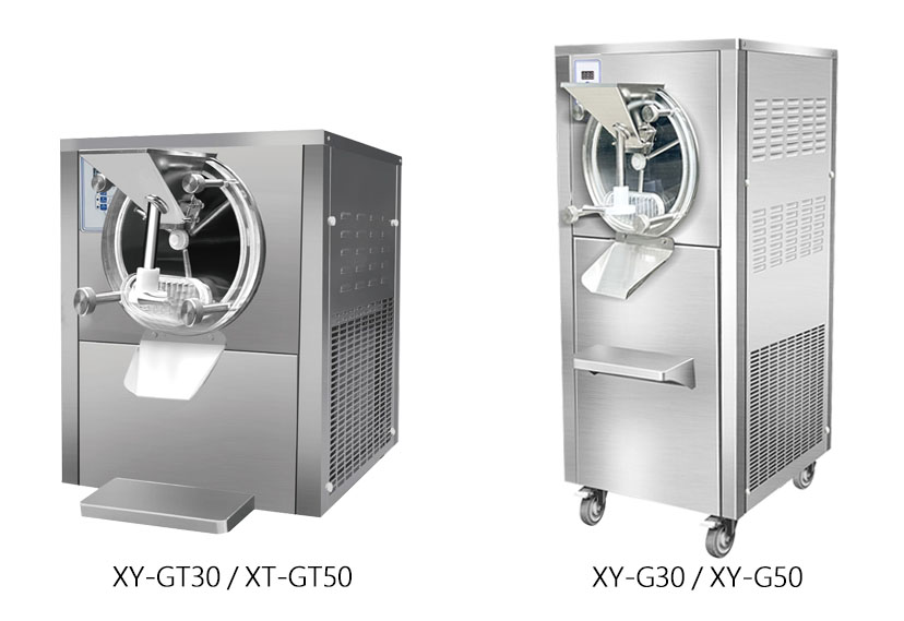 Commercial Ice Cream Making Machine 38-40L/H Capacity R22/R410A/R404A Refrigerant English Operating Language
