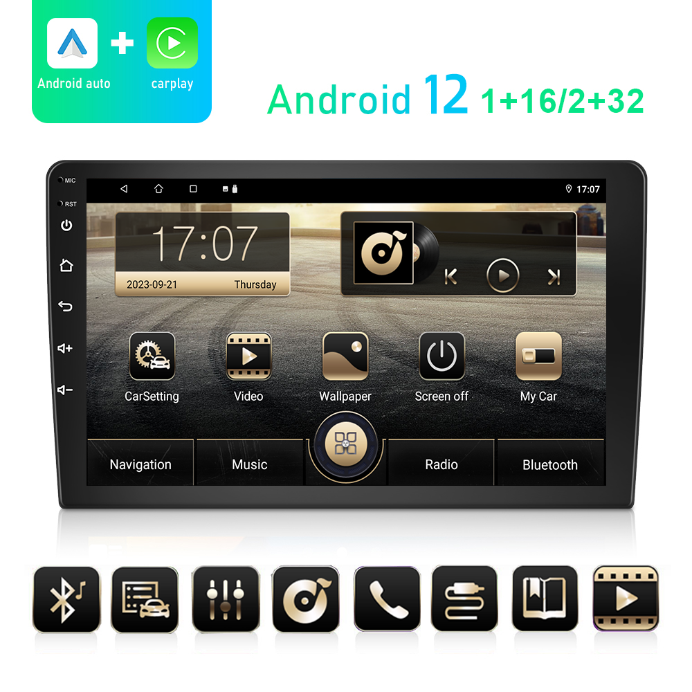 Backup Camera Universal Double Din 2 32GB Car Radio 7 9 10 Inch Android MP5 Player