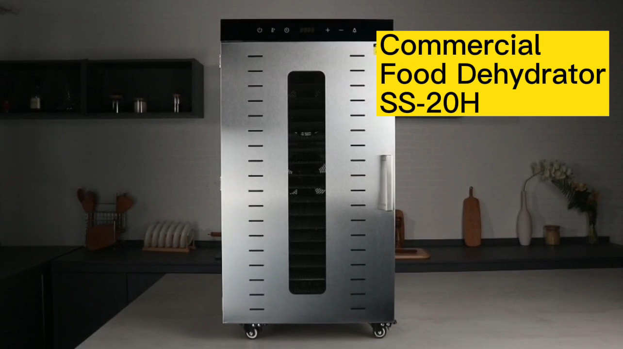 Single Zone 20 Trays Commercial Drying Industrial Machine Fruits Vegetables Food Dehydrator