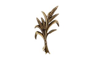 China Funeral accessories leaf decoration for tombstone 194*98mm BD022 wholesale