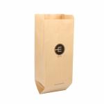 Custom Logo Printed Paper Bread Bag Brown Kraft Greaseproof
