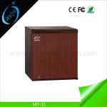 32L glass door hotel minibar, wood door mini bar freezer