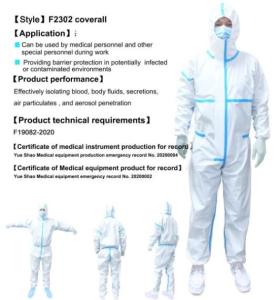 China Adults Breathable Medical Protective Coveralls With Elastic In Hood wholesale