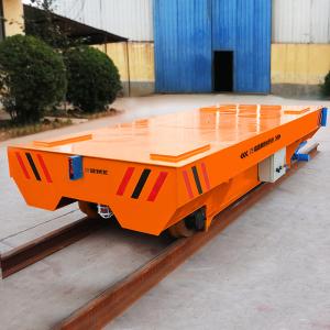 China Motorised DC Motor 15 Tons Steel Pipe Transfer Industrial Rail Transfer Trolley wholesale