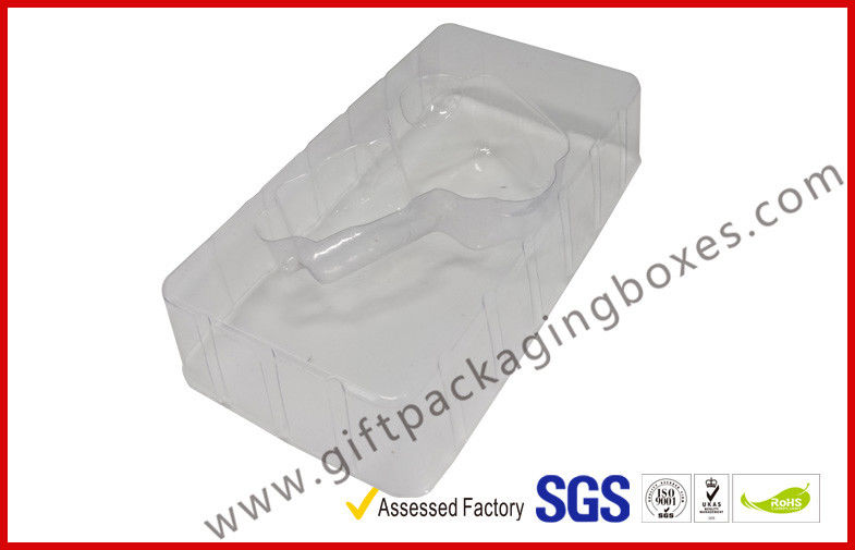 customized card board packaging box with clear PVC window paper hanger and blister tray inside