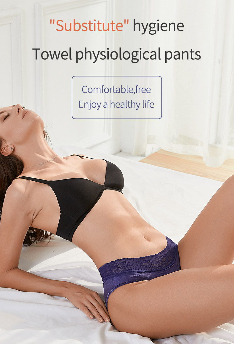 Sexy lace 4 Layers Leak proof Panties Menstrual High Rise for girls