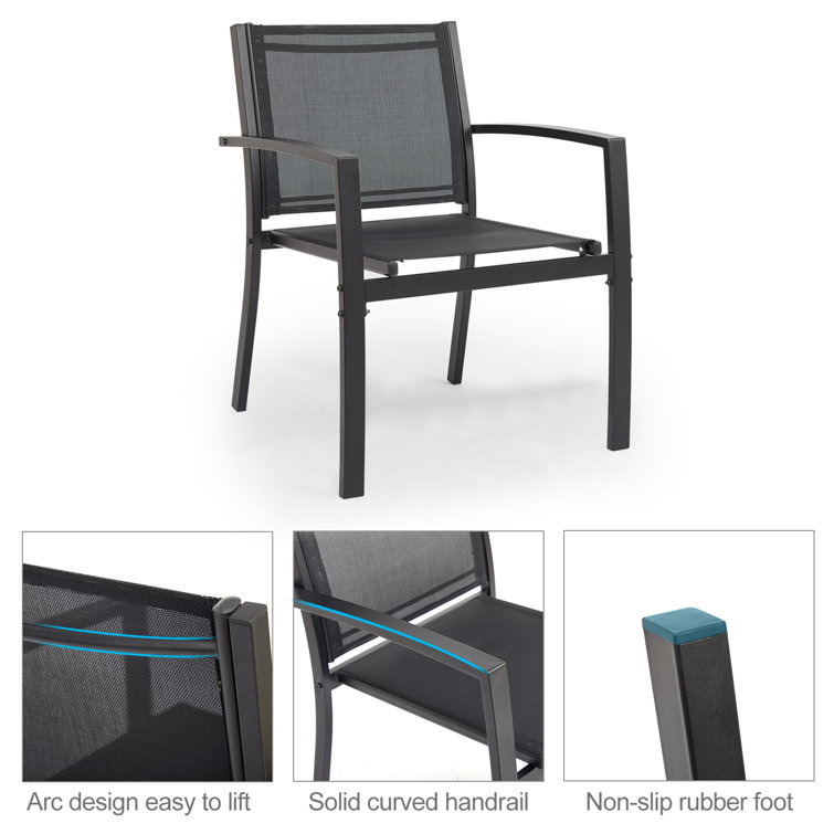 Minimalist Design Style AJUNION 2 Seating Outdoor Furniture for Garden and Balcony