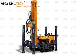China Borehole Water Well Drill Rig Dual Motor Rotating wholesale