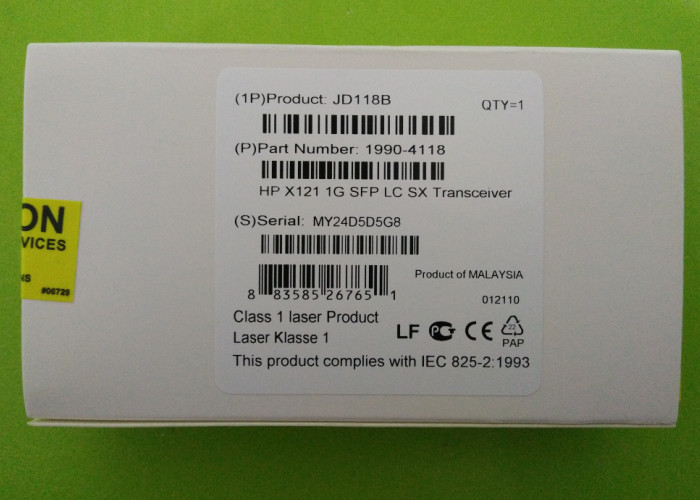 Optical Fiber Module JD118B X120 850NM SFP Gigabit Multimode Fiber Module 1G LC SX