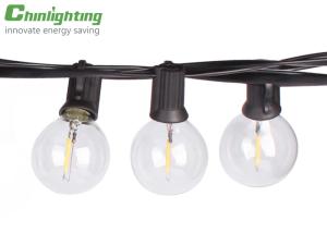 China IP44 G40 Patio Globe Outdoor Bulb String Lights wholesale