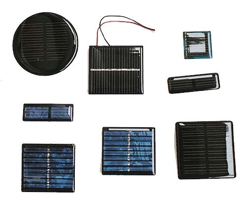 0.3 V DIY Mini Epoxy Resin Solar Panel Charged LED Lights Keychain Pendant