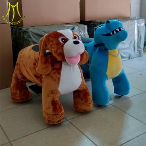 China Hansel children funfair plush animal walking rideable animal toy for christmas ride wholesale