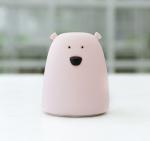 Silicone 5500K Bedroom LED Night Light , OEM Bear Bedside Lamp
