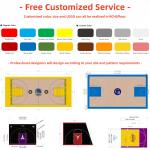 Skating Rink Roller Hockey Badminton Futsal Basketball Half Court Floor Tiles