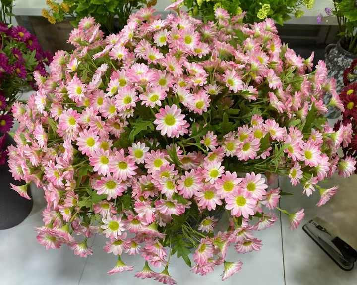 Marguerite Flower Daisy Bouquet Silk Artificial Daisy Flowers Valentines Flowers Wedding Decor Chamomile