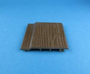 China Mothproof Exterior Decoration WPC Wall Panel Brown Color Weather Resistant wholesale