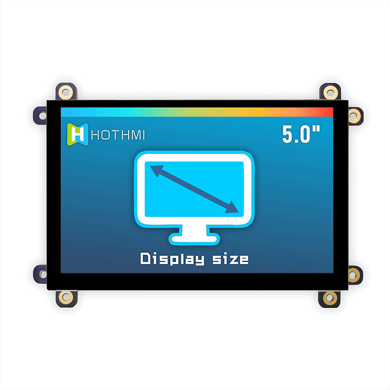 5V IPS 5 Inch HI LCD Display Durable 800x480 Pixels TFT-050T61SVHDVUSDC