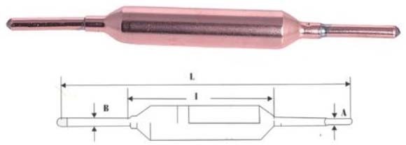 Multi Size Refrigerator Filter Drier , Gas Copper Filter Dryer